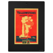 Yellowstone, oud getrouw Adverteren Poster Klembord (Achterkant)