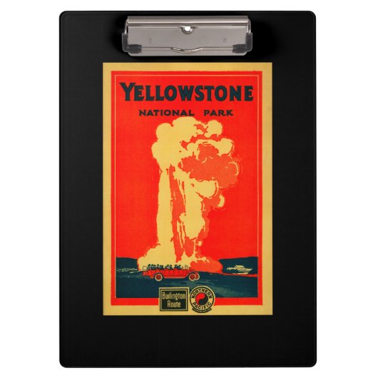 Yellowstone, oud getrouw Adverteren Poster Klembord (Voorkant)