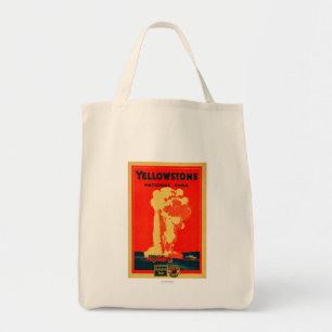 Yellowstone, oud getrouw Adverteren Poster Tote Bag