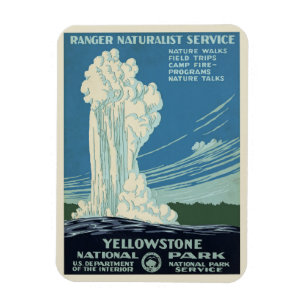Yellowstone Park Poster Magneet