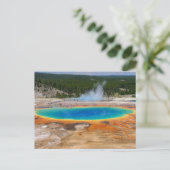Yellowstone Prismatic Spring Wyoming, VS Briefkaart (Staand voorkant)