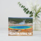 Yellowstone Prismatic Spring Wyoming, VS Briefkaart (Staand voorkant)