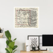 Yellowstone Railroad & Hotel Map 1900 Poster (Thuiskantoor)