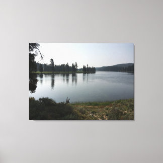 Yellowstone River Bend Canvas Afdrukken