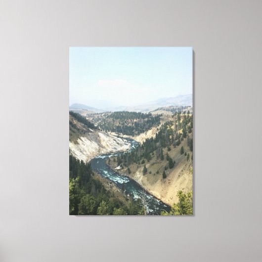 Yellowstone River Canvas Afdrukken (Voorkant)