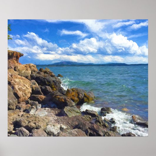 Yellowstone rivier poster (Voorkant)