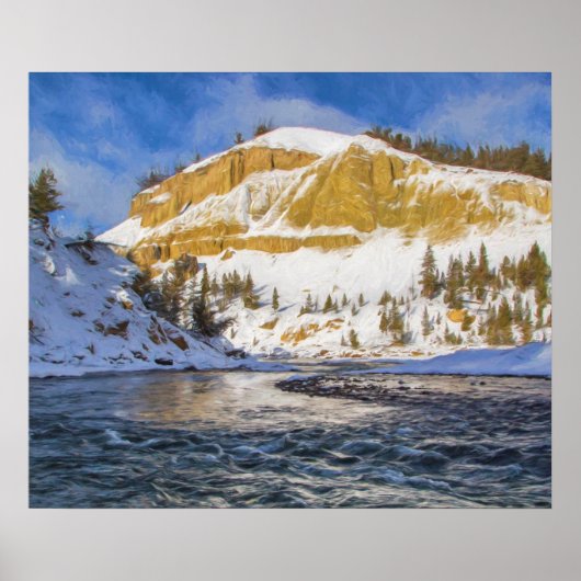 Yellowstone rivier poster (Voorkant)