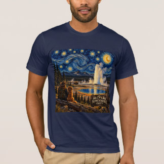 Yellowstone Starry Night Avonturen T-Shirt
