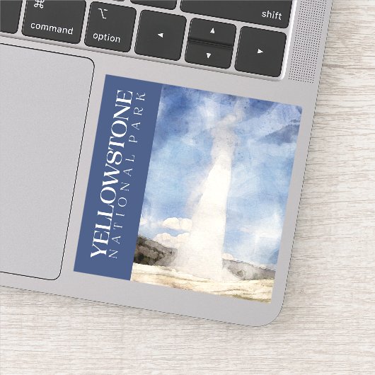 Yellowstone Sticker, Nationaal Park Decal Sticker (Detail)