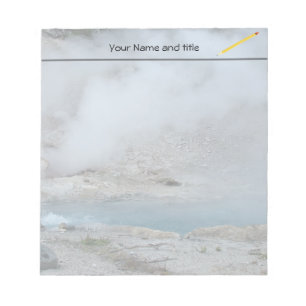 Yellowstone stomende geiser notitieblok
