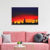 Yellowstone Sunset Canvas Afdruk (Insitu (Woonkamer))