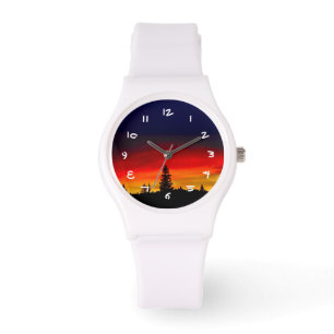 Yellowstone Sunset Horloge