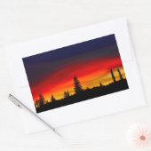 Yellowstone Sunset Rechthoekige Sticker (Envelop)
