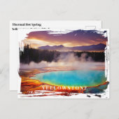 Yellowstone Thermal Hot Spring Briefkaart (Voorkant / Achterkant)