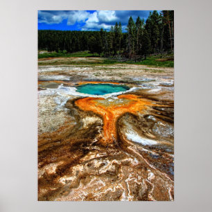 Yellowstone Thermal Pool Poster