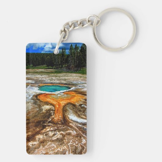 Yellowstone Thermal Pool Sleutelhanger (achterkant)