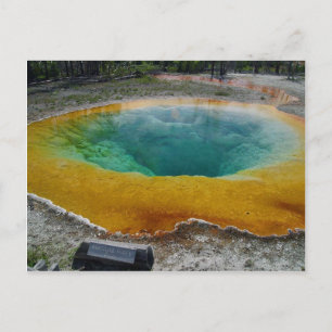 Yellowstone Thermal Spring 's morgens Briefkaart