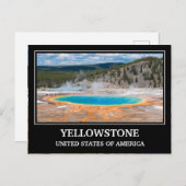 Yellowstone USA Briefkaart (Voorkant / Achterkant)