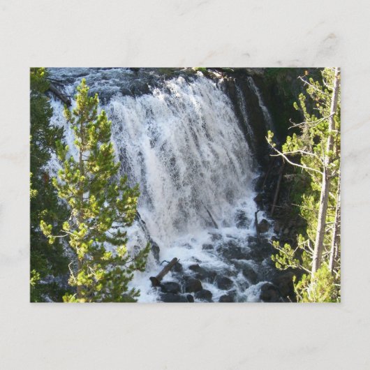 Yellowstone Waterfall Briefkaart (Voorkant)