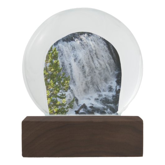 Yellowstone Waterfall Sneeuwbol (Achterkant)