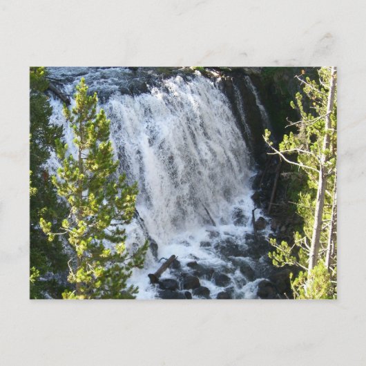 Yellowstone Waterval Briefkaart (Voorkant)