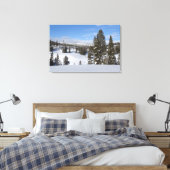 Yellowstone Winter Landscape Foto Canvas Afdruk (Insitu (Slaapkamer))