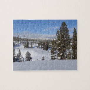 Yellowstone Winter Landscape Foto Legpuzzel