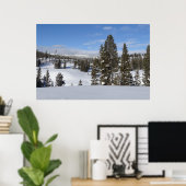 Yellowstone Winter Landscape Foto Poster (Thuiskantoor)
