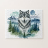 Yellowstone Wolf Jigsaw Puzzle (Horizontal)