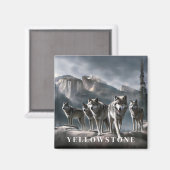 Yellowstone Wolf Magnet (Recto/Verso)