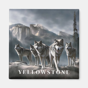 Yellowstone Wolf Magnet Magneet