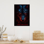 Yellowstone Wolf Poster Kunst (Keuken)