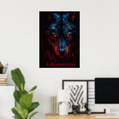 Yellowstone Wolf Poster Kunst (Thuiskantoor)