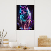 Yellowstone Wolf Poster Kunst (Keuken)