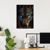 Yellowstone Wolf Poster Kunst (Thuiskantoor)