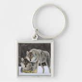 Yellowstone Wolf Sleutelhanger (Voorkant)