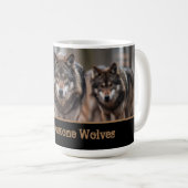 Yellowstone Wolves Coffee Mok (Voorkant rechts)