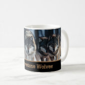 Yellowstone Wolves Coffee Mug (Devant droit)