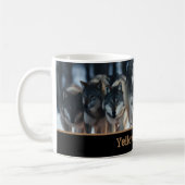 Yellowstone Wolves Coffee Mug (Gauche)