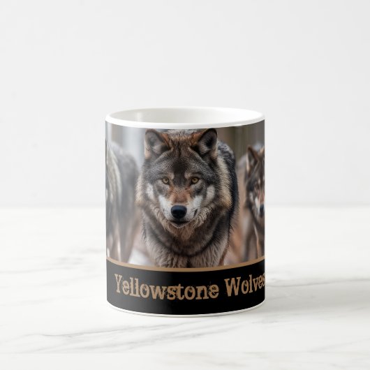 Yellowstone Wolves Coffee Mug (Centre)