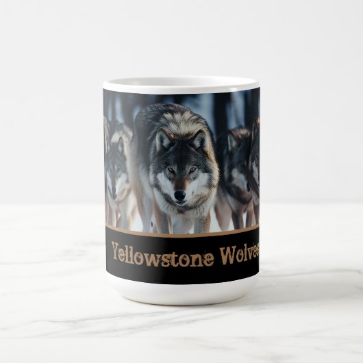 Yellowstone Wolves Coffee Mug (Centre)