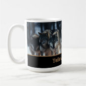 Yellowstone Wolves Coffee Mug (Gauche)