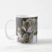 Yellowstone Wolves Coffee Mug (Gauche)