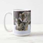 Yellowstone Wolves Coffee Mug (Gauche)
