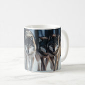 Yellowstone Wolves Coffee Mug (Devant droit)