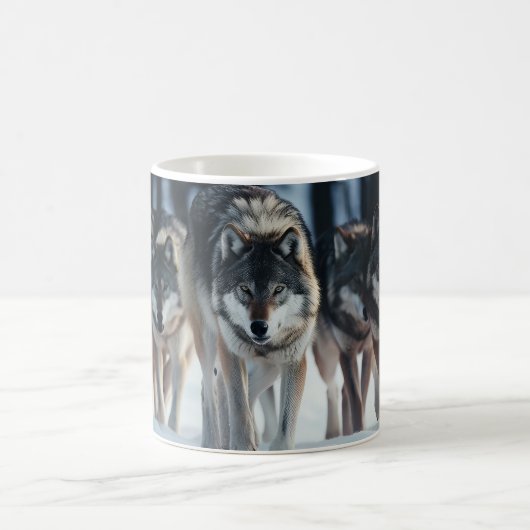 Yellowstone Wolves Coffee Mug (Centre)