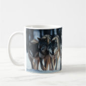 Yellowstone Wolves Coffee Mug (Gauche)