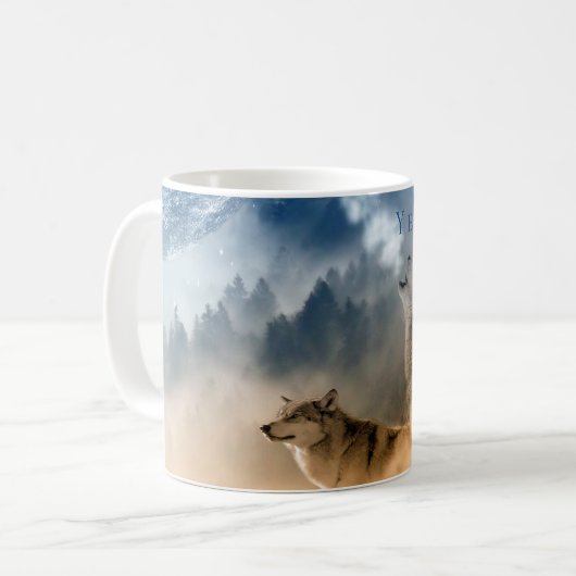 Yellowstone Wolves Coffee Mug (Devant gauche)