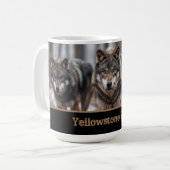 Yellowstone Wolves Coffee Mug (Devant gauche)