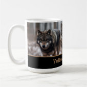 Yellowstone Wolves Coffee Mug (Gauche)